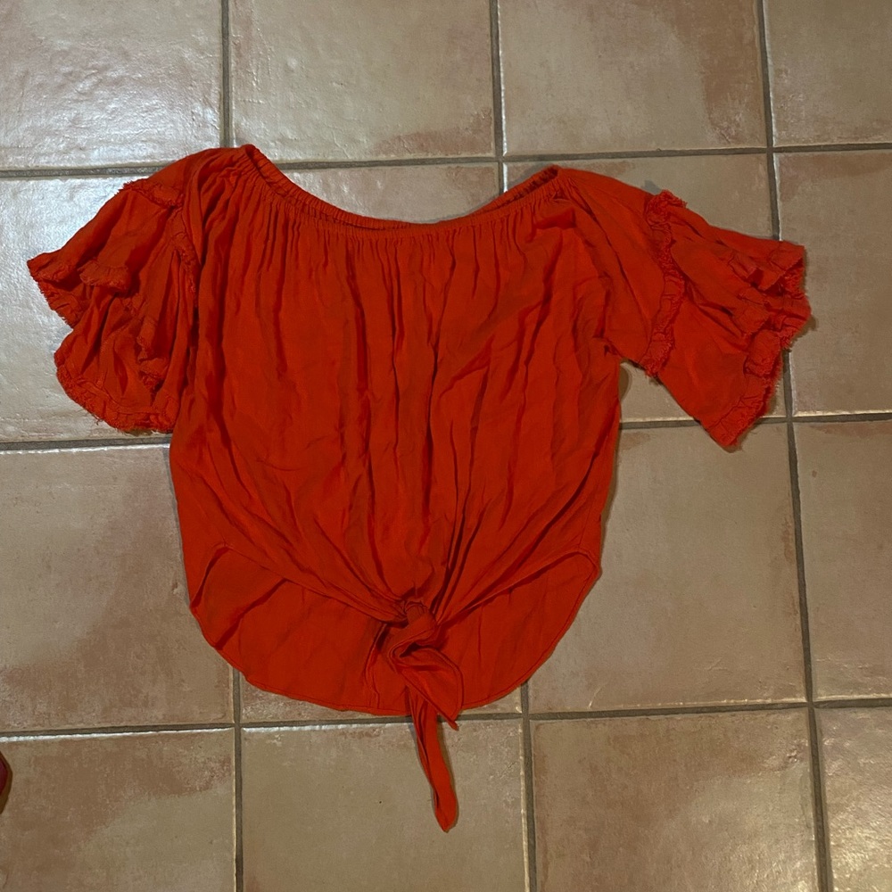 Corral Umgee off shoulder tie shirt